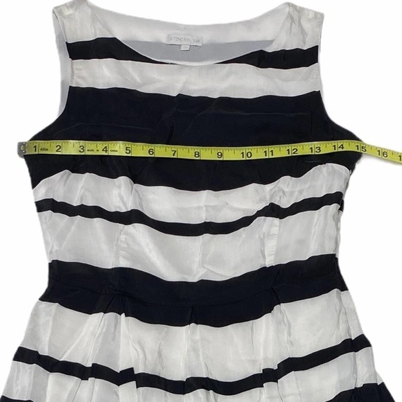 STOCKH Im Black White Striped Mini Dress Size 34/4 - Picture 9 of 14